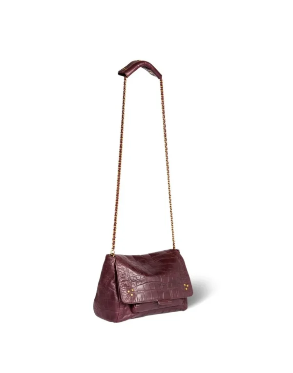Sale JEROME DREYFUSS - Lulu M - Croco Aubergine