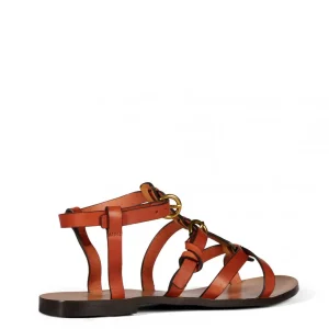 Clearance JEROME DREYFUSS - Ulla Sandals - Gold Ve Cowskin