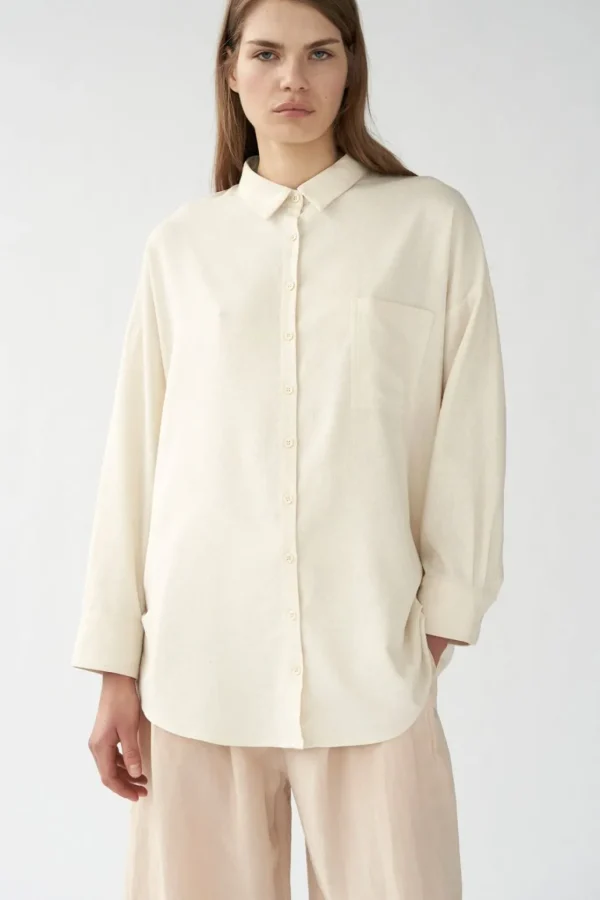 Discount KOKOON - Bianca Pocket Shirt - Off White