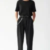 New KOKOON - Harry Pants - Black SilkLinen