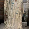 Shop Kyoto Vintage Warehouse - Silk Kimono - Ecru With Flowers