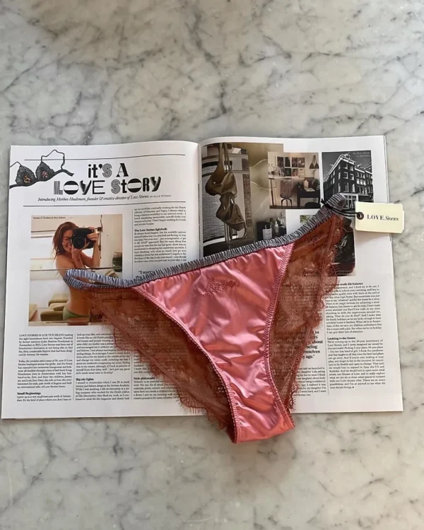 Online LOVE STORIES - Wild Rose Brief - Peach