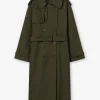 Clearance MARK TAN - Catrin Trench Coat - Dark Green