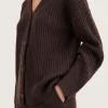 Best Sale MARK TAN - Kathena Cardigan - Dark Brown