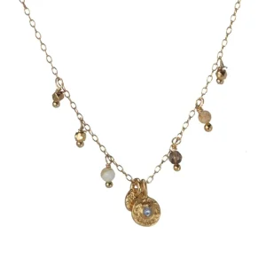 Clearance 5 OCTOBRE - Mini Loop Necklace - Pierre De Lune