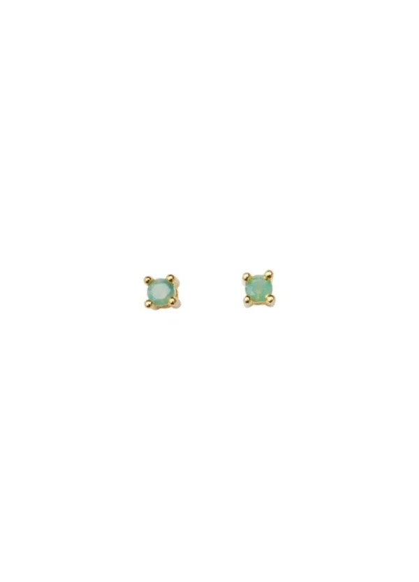 Flash Sale Pico Copenhagen - Cecilie Crystal Stud - Green Opac