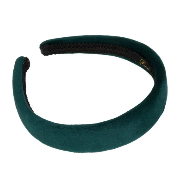 Clearance Pico Copenhagen - Dahlia Velour Headband - Bottle Green