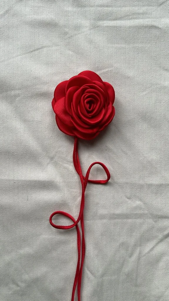 Store Pico Copenhagen - Satin Rose String - Bright Red