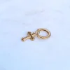 New Rose Marie Paris - Hoop Big Cross - Gold