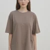 New SKALL - Andy Oversize Tee - Cold Brown