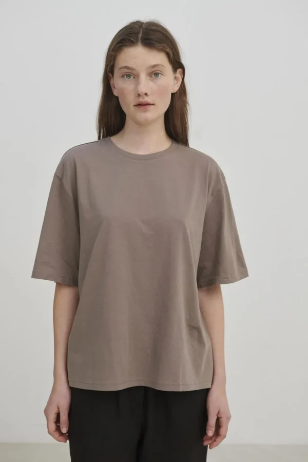 New SKALL - Andy Oversize Tee - Cold Brown