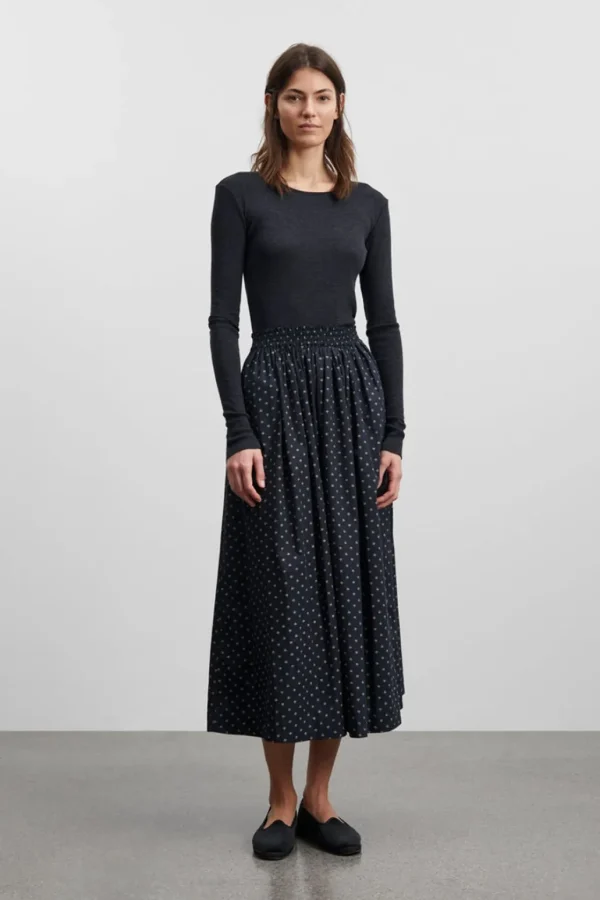 Cheap SKALL - Dagny Skirt - Alistair PrintMidnightBeige