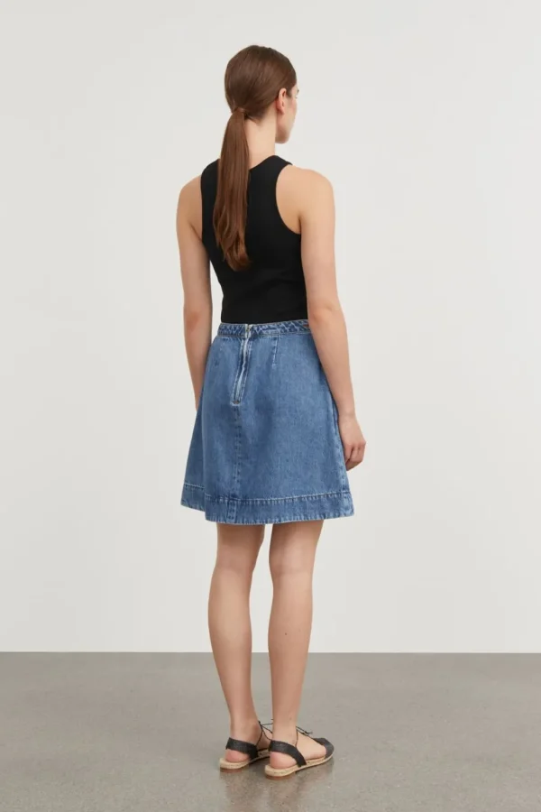 Hot SKALL - Jude Skirt - Washed Blue