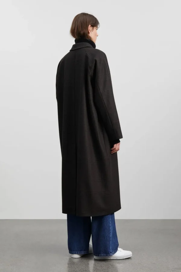 Best Sale SKALL - Mary Coat - BlackBrown Check