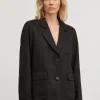 Shop SKALL - Yoko Linnen Blazer - Black