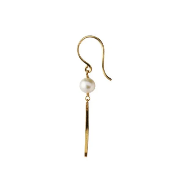 Best Sale STINE A - Bella Moon Earring With Pearl - Gold