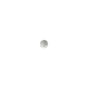 Fashion STINE A - Big Dot Earring - Silver