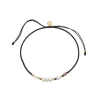 Outlet STINE A - Candy Bracelet - White Forest Mix & Black Ribbon