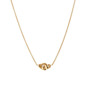 Store STINE A - Clear Sea Necklace WStones - Gold