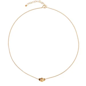 Store STINE A - Clear Sea Necklace WStones - Gold