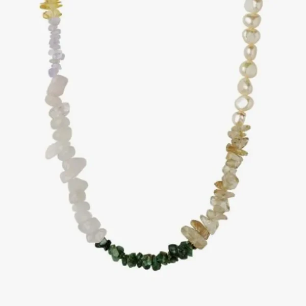 Hot STINE A - Crispy Coast Necklace - Pacific Colors With Pearls & Gemstones