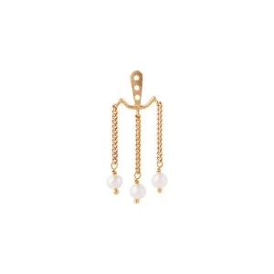 Discount STINE A - Dancing Three Pearls Behind Ear Earring