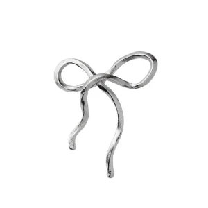 Hot STINE A - Flow Bow Earring - Silver