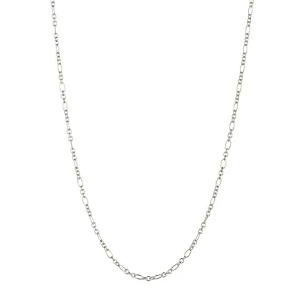 Best Sale STINE A - Long Pendant Chain - Figaro Round Silver