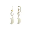 Discount STINE A - Midnight Moon & Baroque Pearl Earring - Gold