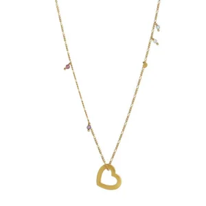 Online STINE A - Open Love Heart Pendant Gold