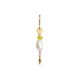 Best Sale STINE A - Petit Baroque Pearl Earring WCandy Stones - Soft Lime