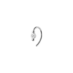 Sale STINE A - Petit Bon-Bon White Zircon Earring - Silver