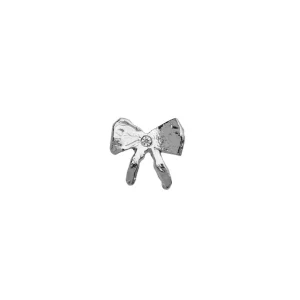 Flash Sale STINE A - Petit Bow Earring WStone - Silver