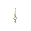 Online STINE A - Petit Carre Earring With Coral