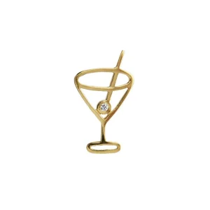 Outlet STINE A - Petit Cocktail Pendant Gold With Stone