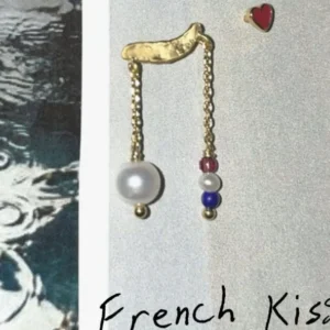 Flash Sale STINE A - Petit Gold Splash Earring Chains & French Kiss