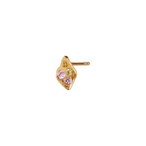 Best STINE A - Petit Ile De L'Amour WStones Earring - Light Pink Sorbet