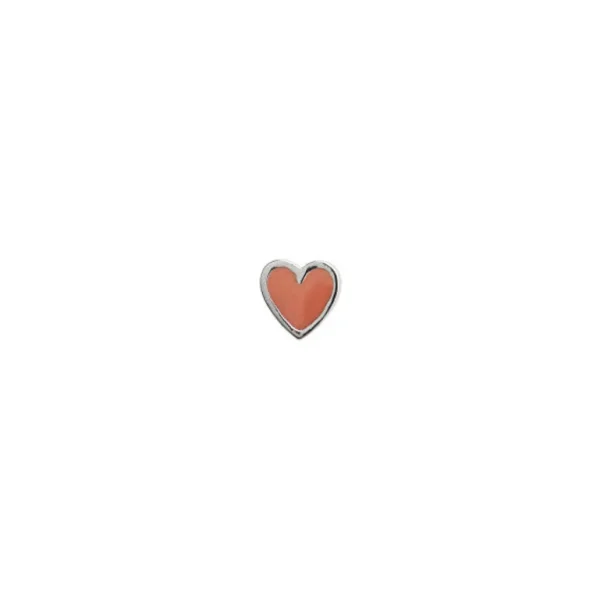 Fashion STINE A - Petit Love Heart - Coral Silver