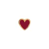 Discount STINE A - Petit Love Heart Burgundy Enamel