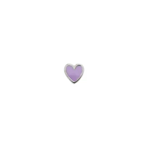 New STINE A - Petit Love Heart - Purple Sorbet Silver