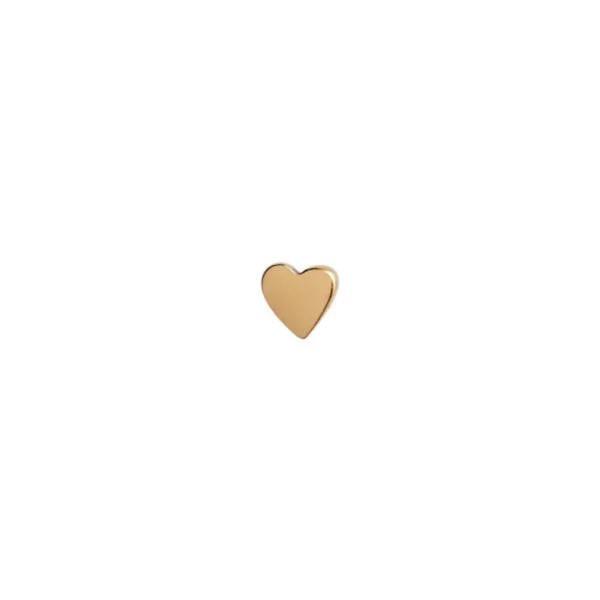 Store STINE A - Petit Love Heart Earring Piece Gold