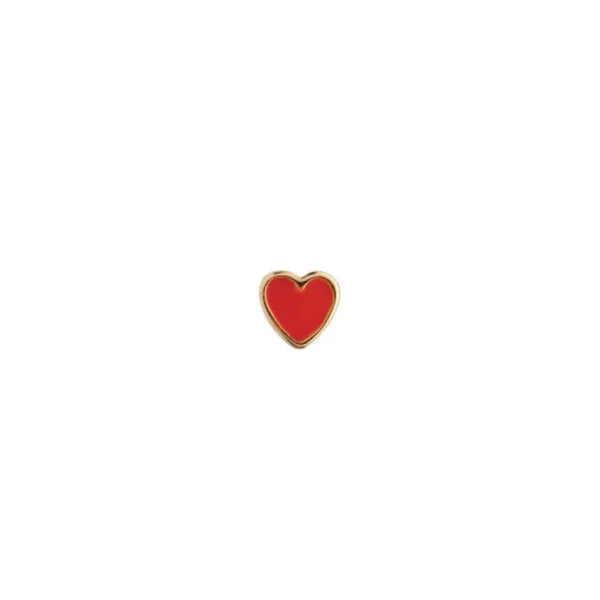 Best STINE A - Petit Love Heart Gold - Red Coral