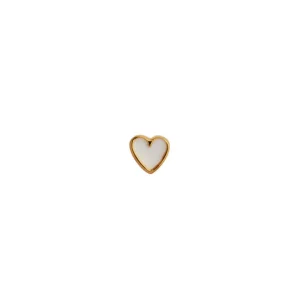 Best STINE A - Petit Love Heart Gold - White