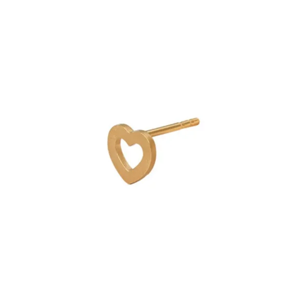 Discount STINE A - Petit Open Love Heart Earring Gold