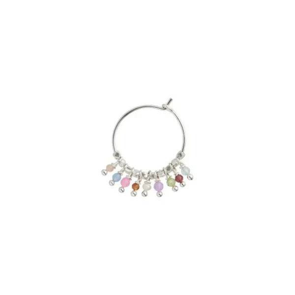 Cheap STINE A - Petit Rainbow Hoop WStones Silver - Pastel Mix