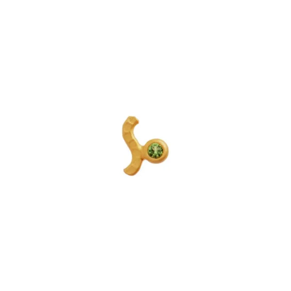 Discount STINE A - Petit Wave Earring WStone - Olive