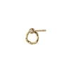 Online STINE A - Petit Wavy Circle Earring WStone Gold