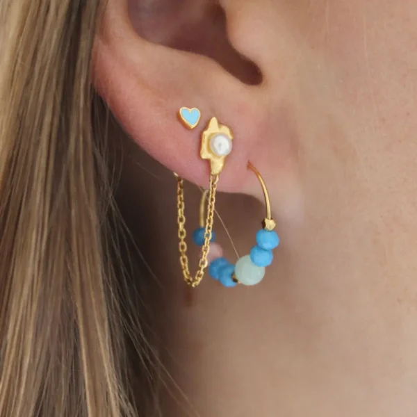 Outlet STINE A - Shelly Pearl Earring With Chain