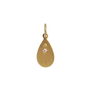 Best STINE A - Sparkling Teardrop Pendant Gold