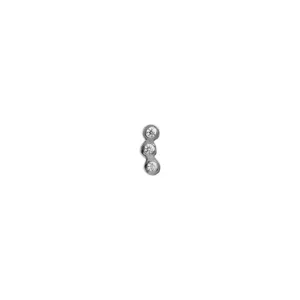 Shop STINE A - Three Dots Earring Piece - Silver